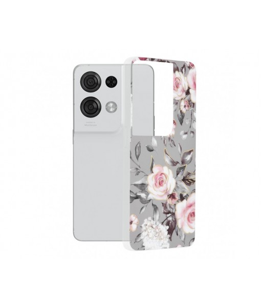 Husa Oppo Reno 8, Marble Series, Bloom of Ruth Gray